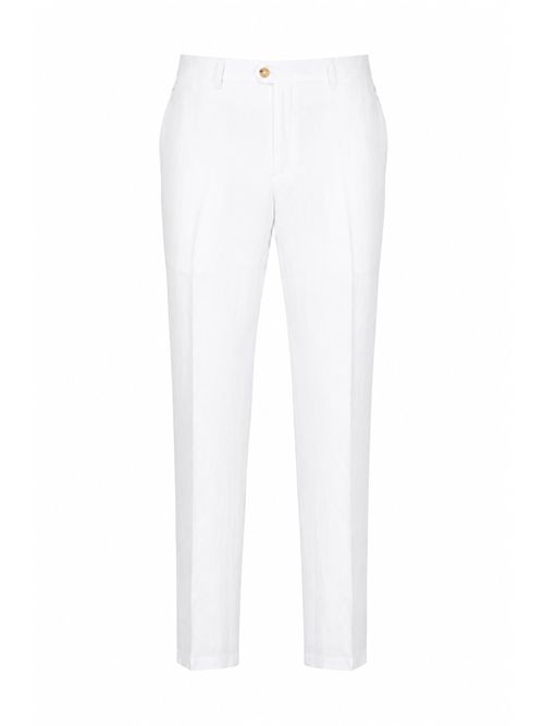 Pantalone in lino Bianco TONALI | 4NP04AB TXEEVUE12
